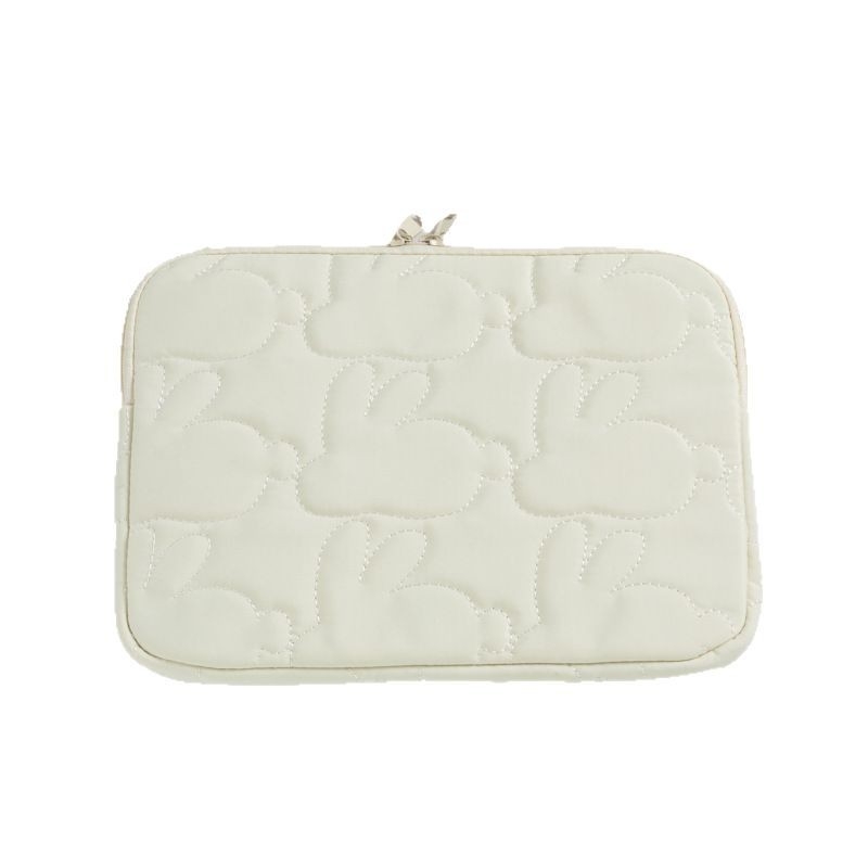 iPad planšetės dėklas – atsparus vandeniui poliesteris, triušio siuvinėjimas, gyvūnų raštas, vaikams skirtas animacinis stilius