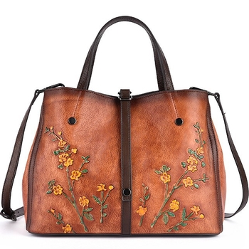 Női Tote táska valódi bőrből, utcai stílus, poliészter bélés, cipzáras záródás, belső rekeszek