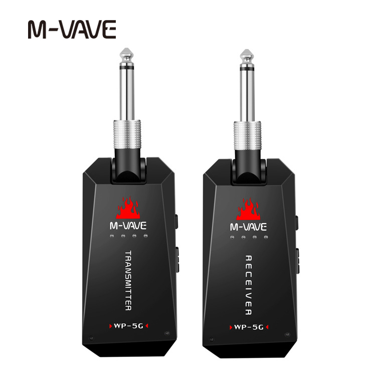 Безжична китарна система WP-3(5G) от M-VAVE – пластмасов корпус, приемник 3-то поколение