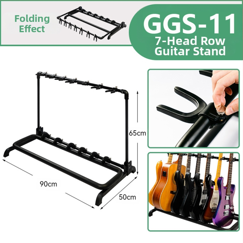 JOYO ģitāras statīvs GGS-06~11, daudzrindu vertikālais grīdas statīvs, tērauda caurule + ABS plastika
