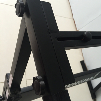 Z-típusú állítható elektronikus zongoraállvány, vas váz, kompatibilis 54–61 billentyűs billentyűzetekkel, modell F