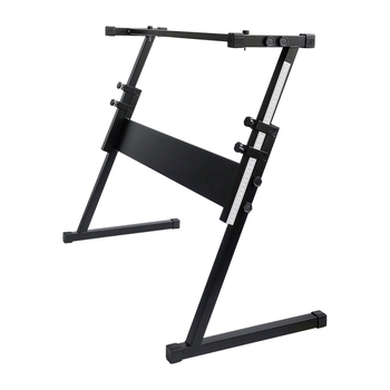 Z-típusú állítható elektronikus zongoraállvány, vas váz, kompatibilis 54–61 billentyűs billentyűzetekkel, modell F