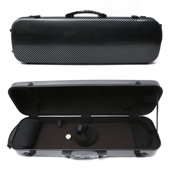 Кейс за цигулка - ултралек карбоново влакно, заключване и хигрометър, подплата от велур