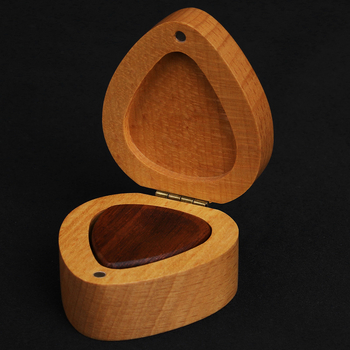 Χειροποίητο ξύλινο κουτί για κιθάρα πικ — Θήκη αποθήκευσης, ξύλινο κουτί δώρου