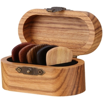 Χειροποίητο ξύλινο κουτί για κιθάρα πικ — Θήκη αποθήκευσης, ξύλινο κουτί δώρου