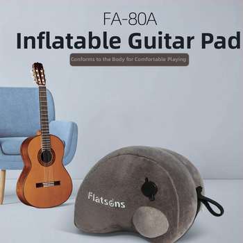 Ģitāras kāju paliktnis - piepūšams spilvens ar uzlabotu flokinga virsmu, modelis FA-80A, piemērots klasiskajām un folk akustiskajām gitarām