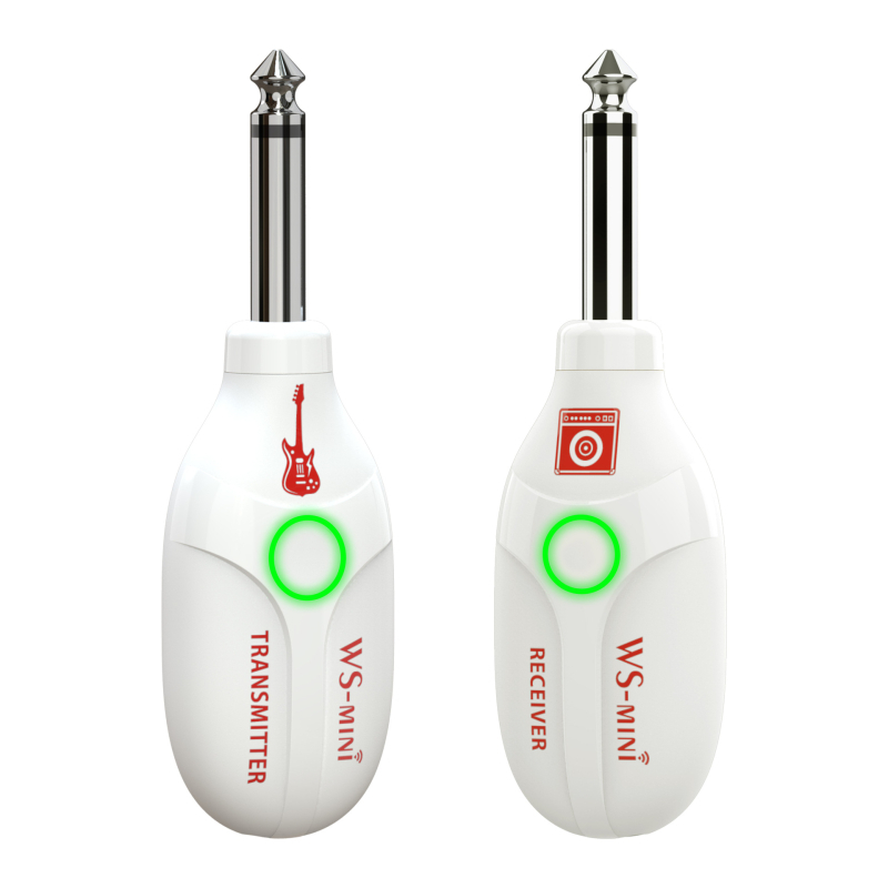 Gitárhoz vezeték nélküli mini adó-vevő — jamjum WS-MINI, hordozható energiaellátás, hangszer kiegészítő