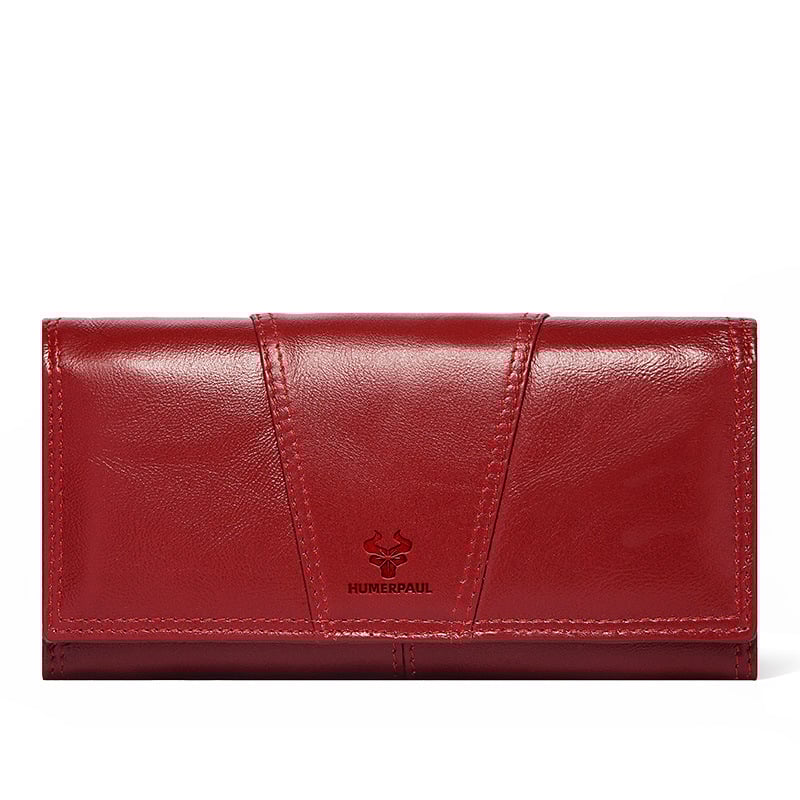 BP922 bőr pénztárca a HUMERPAUL-tól — felsőréteg marhabőrből, poliészter bélés, városi minimalista stílus