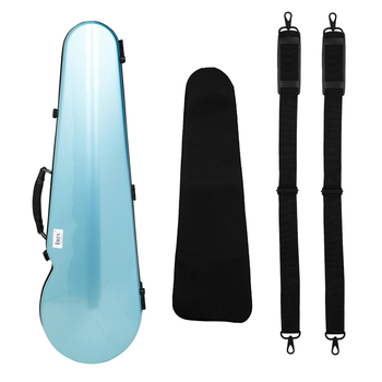 Θήκη βιολιού VB-45 από ανθρακονήματα, εξαιρετικά ελαφριά, με υγραμετρητή και ιμάντα ώμου