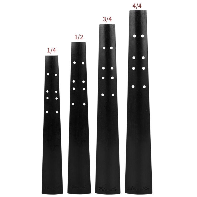 Fingerboard de vioară din abanos LN236, Aston Villa, accesorii pentru vioară, ambalaj bule