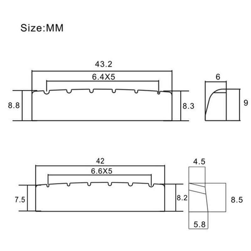 Μαξιλάρι κιθάρας από ορείχαλκο - 20 g, για μουσικά όργανα, GETMusic