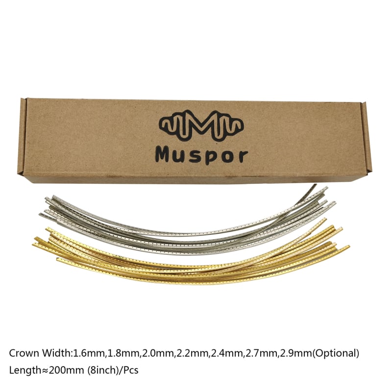 Muspor Guitar Fret Wire — 10-darab, Cupronickel/Brass, tálcás csomagolás, 95 g