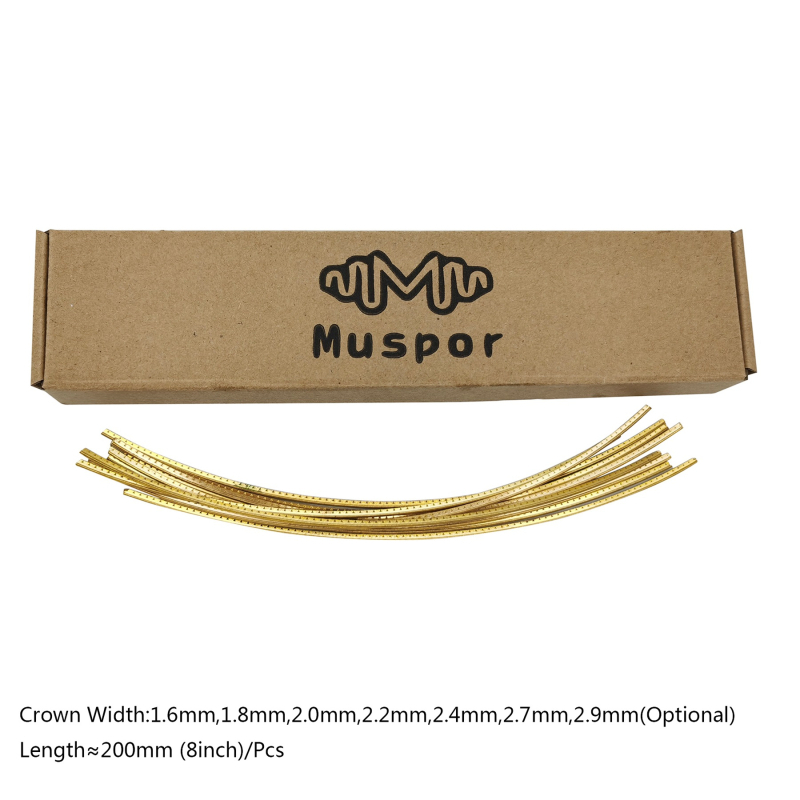 Muspor Guitar Fret Wire — 10-darab, Cupronickel/Brass, tálcás csomagolás, 95 g