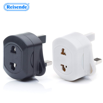 Reisende kelioninis kištukų adapteris iš UK į EU/US su saugikliu