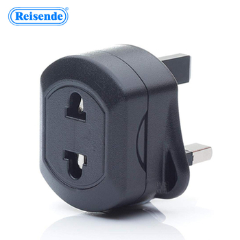 Reisende kelioninis kištukų adapteris iš UK į EU/US su saugikliu