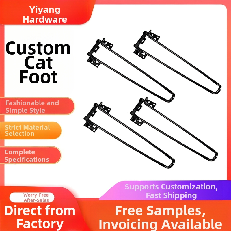 Összecsukható asztallábak, vasból, U-alakú leválasztható kivitel, testreszabható modell, alkalmas nappaliba, hálószobába és kültérre, modern minimalista stílus