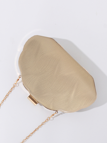 Вечерна PU чанта Xu Fei с форма на черупка, клатч с ключалка, подплата полиестер