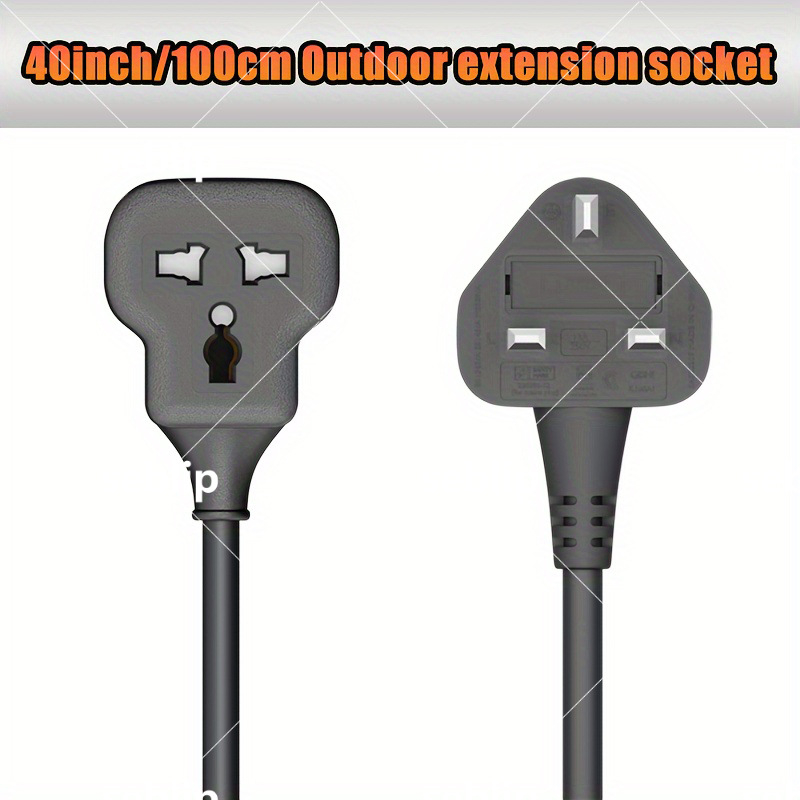 Britu standarta vadu ar universālo ligzdu, pārslodzes aizsardzība, ugunsizturīgs korpuss, droša aizvēršana dažādiem lietojumiem (16A, 220-250V, 3250W, CE)