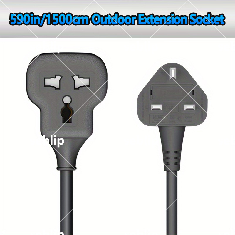 Britų standarto plėtinys su universalios kištukų lizdai, apkrovos apsauga, ugniai atsparus korpusas, saugos dangtelis įvairioms paskirtims (16A, 220-250V, 3250W, CE)