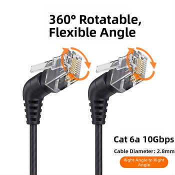 Cat6A μη θωρακισμένο Ethernet καλώδιο για οικιακό δίκτυο, καθαρός χαλκός, υψηλή ταχύτητα, CAT6A συνδετήρες, κατάλληλο για δρομολογητή