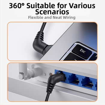 Cat6A μη θωρακισμένο Ethernet καλώδιο για οικιακό δίκτυο, καθαρός χαλκός, υψηλή ταχύτητα, CAT6A συνδετήρες, κατάλληλο για δρομολογητή