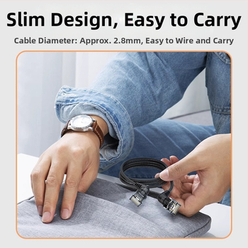 Cat6A μη θωρακισμένο Ethernet καλώδιο για οικιακό δίκτυο, καθαρός χαλκός, υψηλή ταχύτητα, CAT6A συνδετήρες, κατάλληλο για δρομολογητή