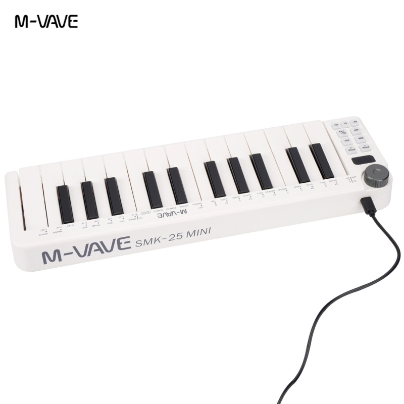 M-VAVE SMK-25 MINI MIDI kontroler tipkovnice, prenosivo ABS kućište, 25 tipki
