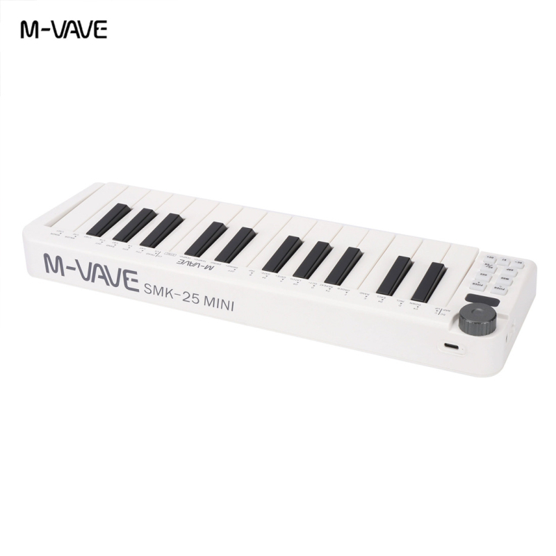 M-VAVE SMK-25 MINI MIDI kontroler tipkovnice, prenosivo ABS kućište, 25 tipki