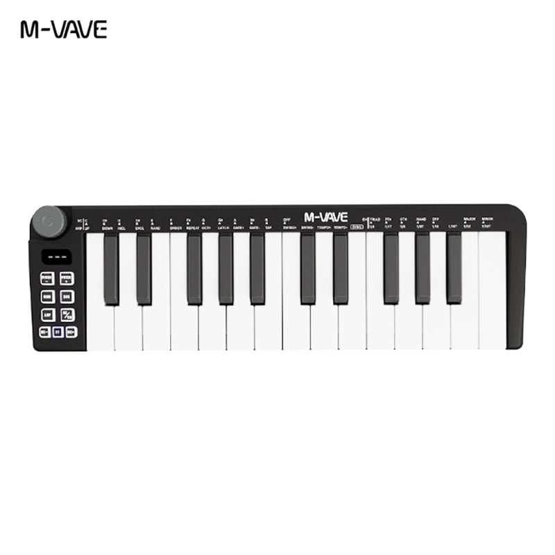 M-VAVE SMK-25 MINI MIDI kontroler tipkovnice, prenosivo ABS kućište, 25 tipki