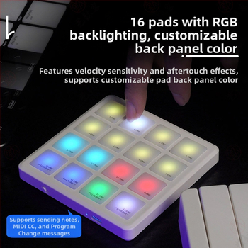 M-VAVE SMC PAD Pocket - Pad Mini MIDI Keyboard Controller, carcasă ABS