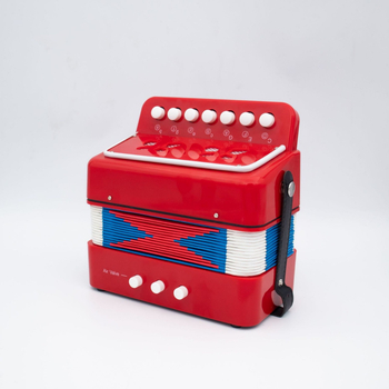 KONGSHENG 7-ключов преносим клавирен акордеон с 2 баса, 16-гласова полифония, 100 тембъра, 11–50 демонстрационни песни