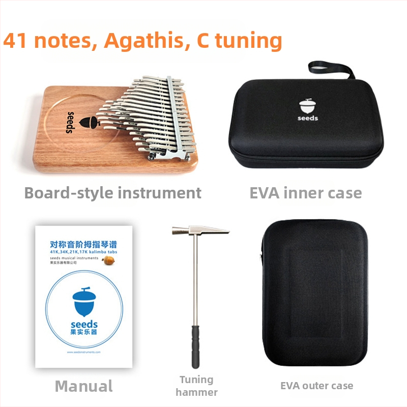 Fruit Kalimba 41 ήχων με κατασκευή από τρεις στρώσεις ξύλινης πλάκας