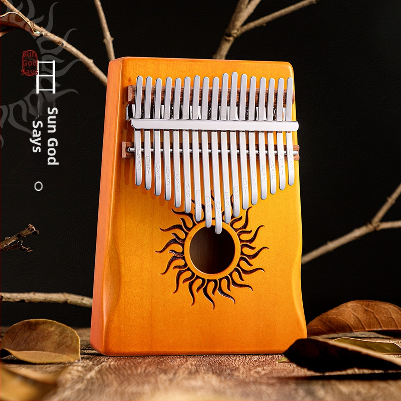 Kalimba Huashu (πιάνο με δάχτυλο) - 17 ήχοι, σφενδάμι, όργανο για αρχάριους
