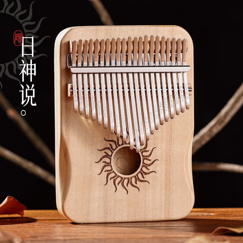 Kalimba Huashu (πιάνο με δάχτυλο) - 17 ήχοι, σφενδάμι, όργανο για αρχάριους