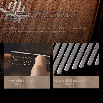 Kalimba Δαχτύλων – Αναβαθμισμένο Κουτί Τύπου Class B, 21 Τόνοι, Φορητό Μουσικό Όργανο με Κάτω Άνοιγμα