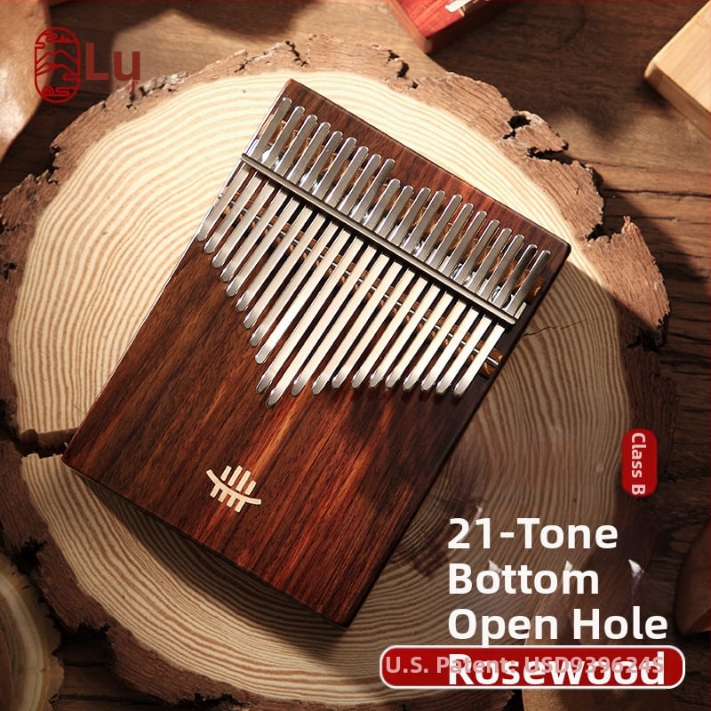 Kalimba Δαχτύλων – Αναβαθμισμένο Κουτί Τύπου Class B, 21 Τόνοι, Φορητό Μουσικό Όργανο με Κάτω Άνοιγμα