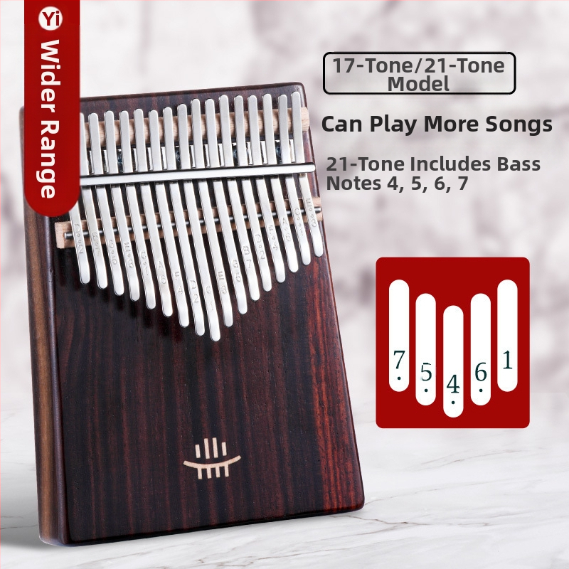 Kalimba Δαχτύλων – Αναβαθμισμένο Κουτί Τύπου Class B, 21 Τόνοι, Φορητό Μουσικό Όργανο με Κάτω Άνοιγμα