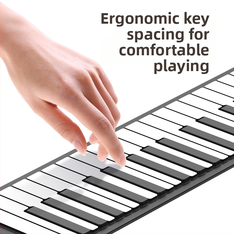 Пиано PM49 — 49 клавиши, силиконов корпус, портативно за начинаещи