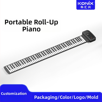 PA88M 88-клавишна портативна силиконова електронна клавиатура за начинаещи, модел PA88M, 88 клавиша, силиконов материал, до 50 демонстрационни песни, под 100 тембъра