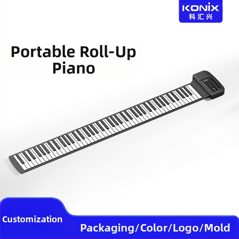 PA88M 88-клавишна портативна силиконова електронна клавиатура за начинаещи, модел PA88M, 88 клавиша, силиконов материал, до 50 демонстрационни песни, под 100 тембъра