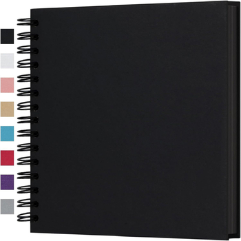 Moko scrapbook nuotraukų albumas – spiralinio įrišimo, vestuvėms ir kūdikiams prisiminimai, 40 puslapių, 100 g/m² popieriaus