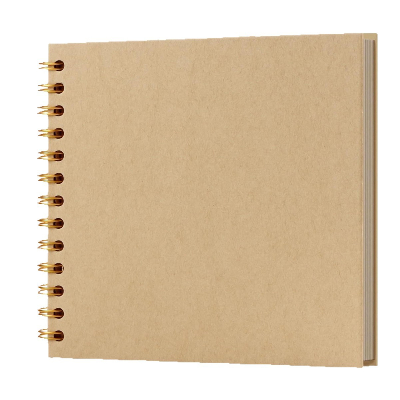 Moko scrapbook nuotraukų albumas – spiralinio įrišimo, vestuvėms ir kūdikiams prisiminimai, 40 puslapių, 100 g/m² popieriaus