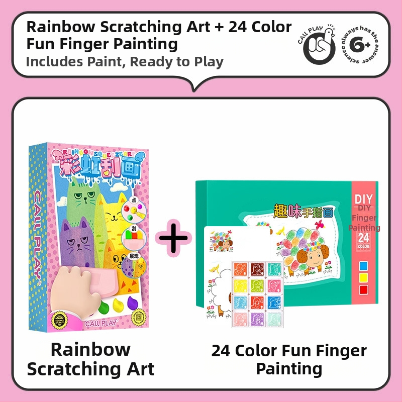 Answer Duck DIY skrāpēšanas mākslas komplekts bērniem – papīra amatniecība, iekļauta grāmatas atzīme un pastkarte, vecums 3-6 gadi, iepakojums: papīra kastīte