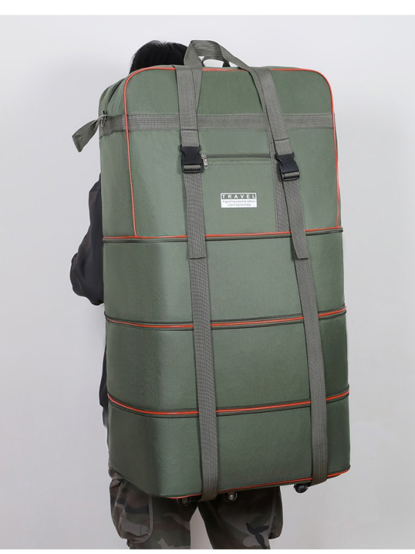 Feiyi 56-75L чанта за багаж с Oxford плат, водоустойчива, сгъваема, с телескопични универсални колела