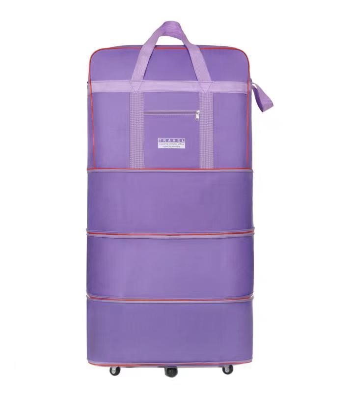 Feiyi 56-75L чанта за багаж с Oxford плат, водоустойчива, сгъваема, с телескопични универсални колела