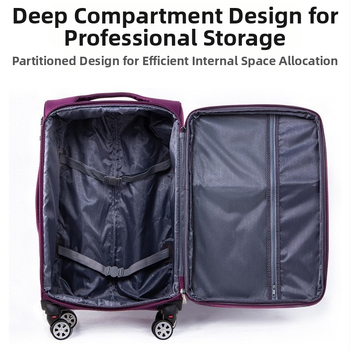 Valiză unisex din pânză Oxford, cu roți universale, deschidere cu fermoar, greutate 5,5 kg, încuietoare cu combinație standard