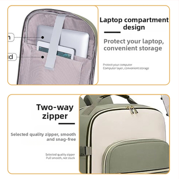 Τσάντα-πλάτης ταξιδιού από Oxford ύφασμα, συμβατή με φορητό υπολογιστή 16 ιντσών, χωρητικότητα 36–55L, καμπύλες ιμάντες ώμου, εξωτερικού αναψυχής στυλ