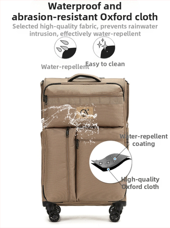 Ανδικο-γυναικεία βαλίτσα από ύφασμα Oxford, επεκτάσιμη, με TSA κλειδαριά, περιστρεφόμενους τροχούς και πολλαπλά διαμερίσματα