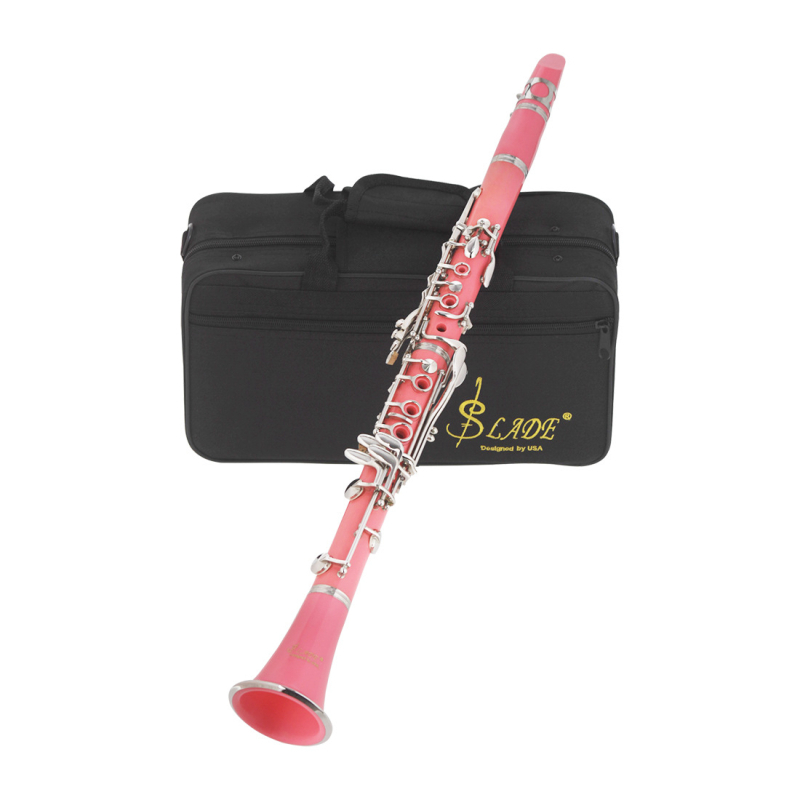 LADE кларинет в B‑flat със ABS корпус, 17 клавиша, 6 клавиша конфигурация, опаковка от пяна