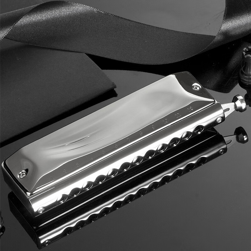 Напівмасштабна хроматична хармоника, 12 отвори, тоналност C, модел GM-0648, марка JDR